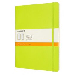 Блокнот Moleskine Classic Soft Xlarge A5+ 96 листов в линейку салатовый на сшивке (190x250 мм)